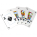 Carti de joc poker, Texas Hold'em Silver, profesionale, 100% plastic, index mare + peek Index, culoare spate rosu