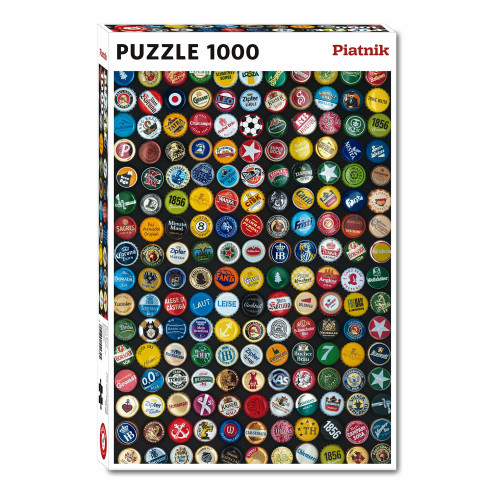 Puzzle Piatnik "Capace sticle cu bere", 1000 piese, dimensiune 68 x 48 cm, produs in Austria