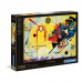 Puzzle Clementoni "Vasili Kandinsky - Rosu, galben si albastru", 1000 piese, dimensiuni 69 x 50 cm